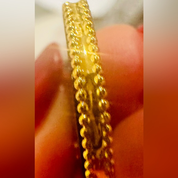 New XL 18K Solid Real Gold onyx heart pendant & necklace chain is gold filled - Picture 7 of 8